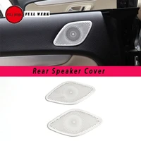 ss car styling rear door speaker trim decoration cover sticker for vw cc 10 18 interior moulding accessories set of 2pcs