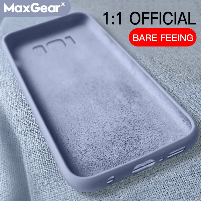 Original Case for Samsung Galaxy S10 Plus S10E S8 S9 Note 8 9 Summer Liquid Silicone Soft Cover SamsungS10 Phone Shell Coque |