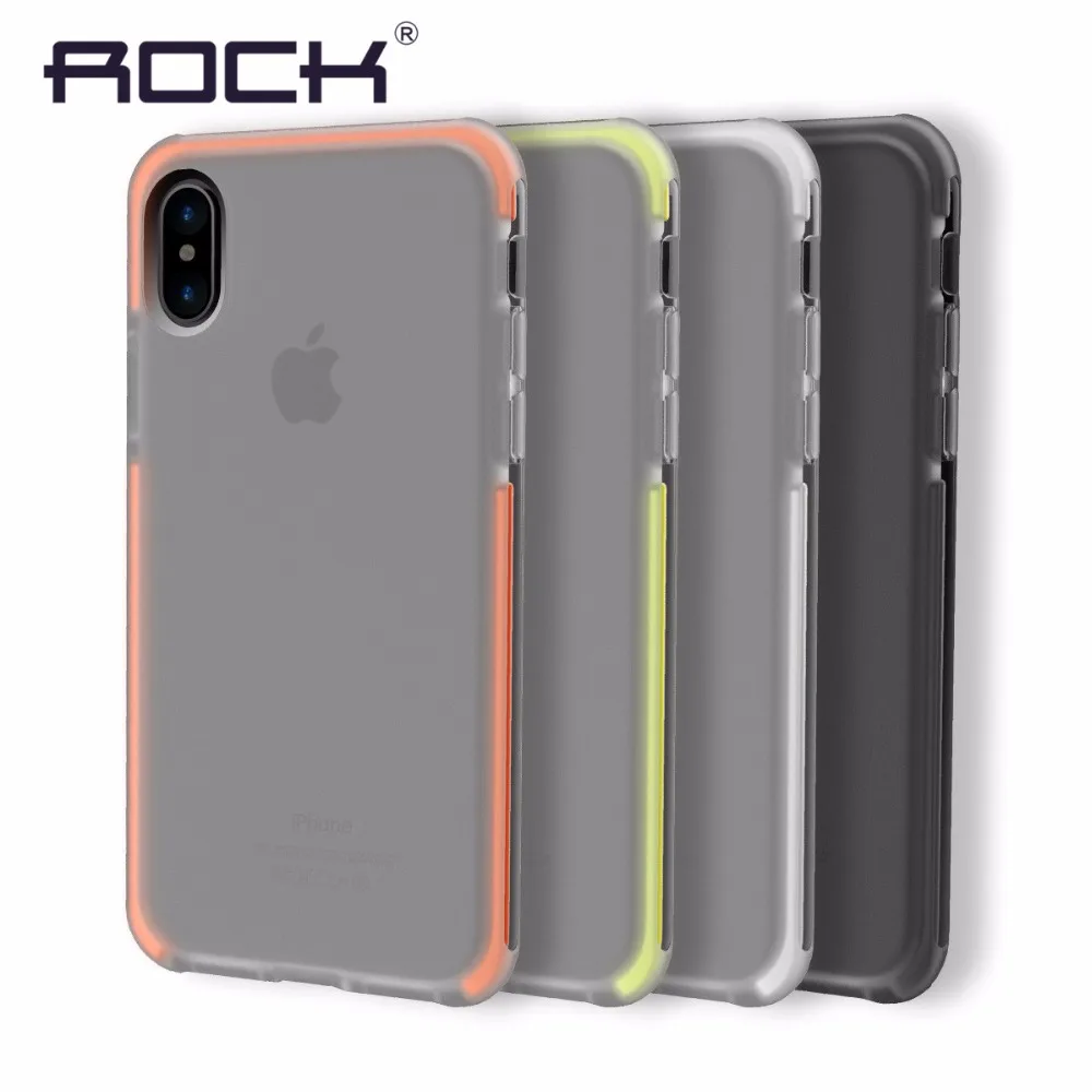 Оригинальная крышка корпуса ля iPhone X Эластичный Мягкий ТПУ + гибкий TPE Гибридный