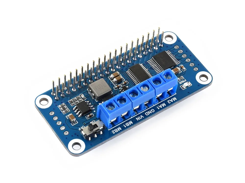 Плата драйвера Waveshare для Raspberry Pi Zero/Zero W/Zero WH/2B/3B/3B + интерфейс I2C встроенный чип PCA9685 |