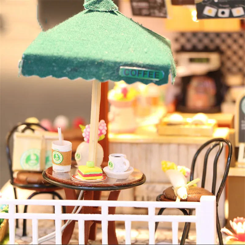 2 стиля кукольный дом Миниатюрный с мебели DIY деревянный Miniaturas кукольный домик игрушки для детей подарок COCOA'S фантастические идеи C007
