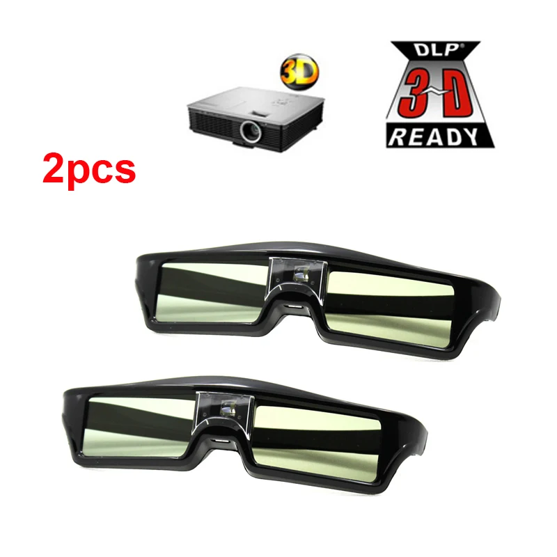 2 шт 3D активные очки затвора DLP-LINK 3D очки для Xgimi Z4X/H1/Z5 Optoma Sharp LG acer H5360 Jmgo BenQ w1070 проекторы