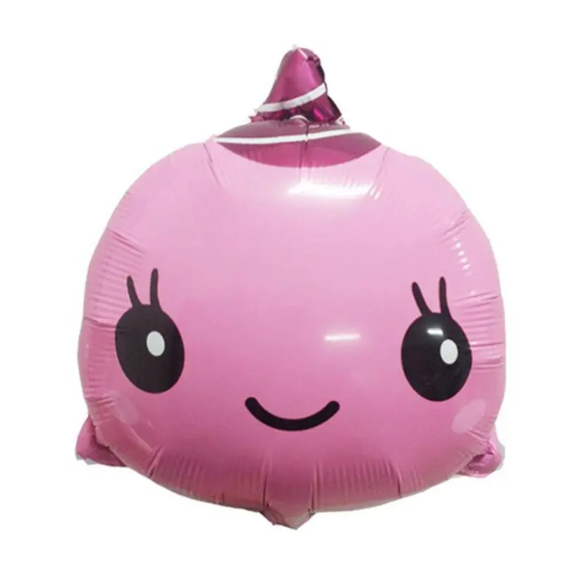 18inch dolphin pink 18 дюймов животное воздушный шарик из алюминиевой фольги шар цыпленок/собака/лиса/Бегемот/шар в форме дельфина Дети День Рождения Декор Детская игрушка для душа поставка - Цвет: 18inch dolphin pink