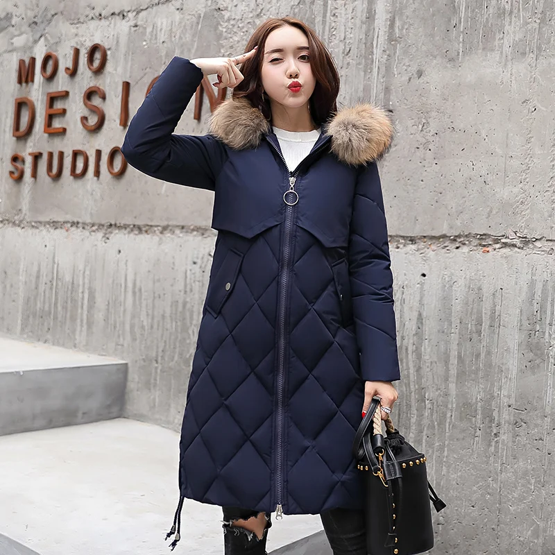 KUYOMENS Winter hot sale New Arrival Casual Warm women parkas mid-Long section Hooded Solid color Women cotton Jacket | Женская одежда