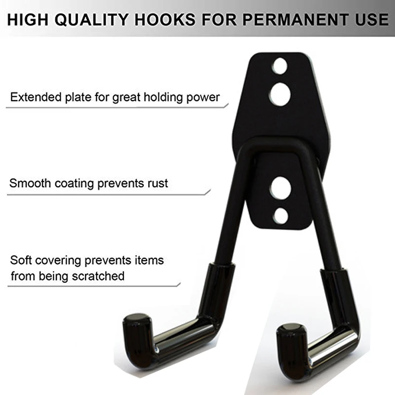 Сверхмощные крючки для хранения 5 шт./лот велосипедного шланга и трубы настенный