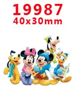 30 шт мультфильм персонаж плоское украшение из смолы PR 19770 - Цвет: 19987