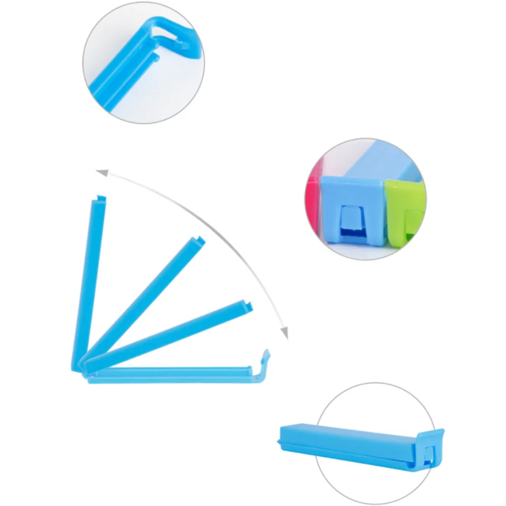 10 шт./лот зажимы для пластиковых пакетов портативный зажим хранения еды