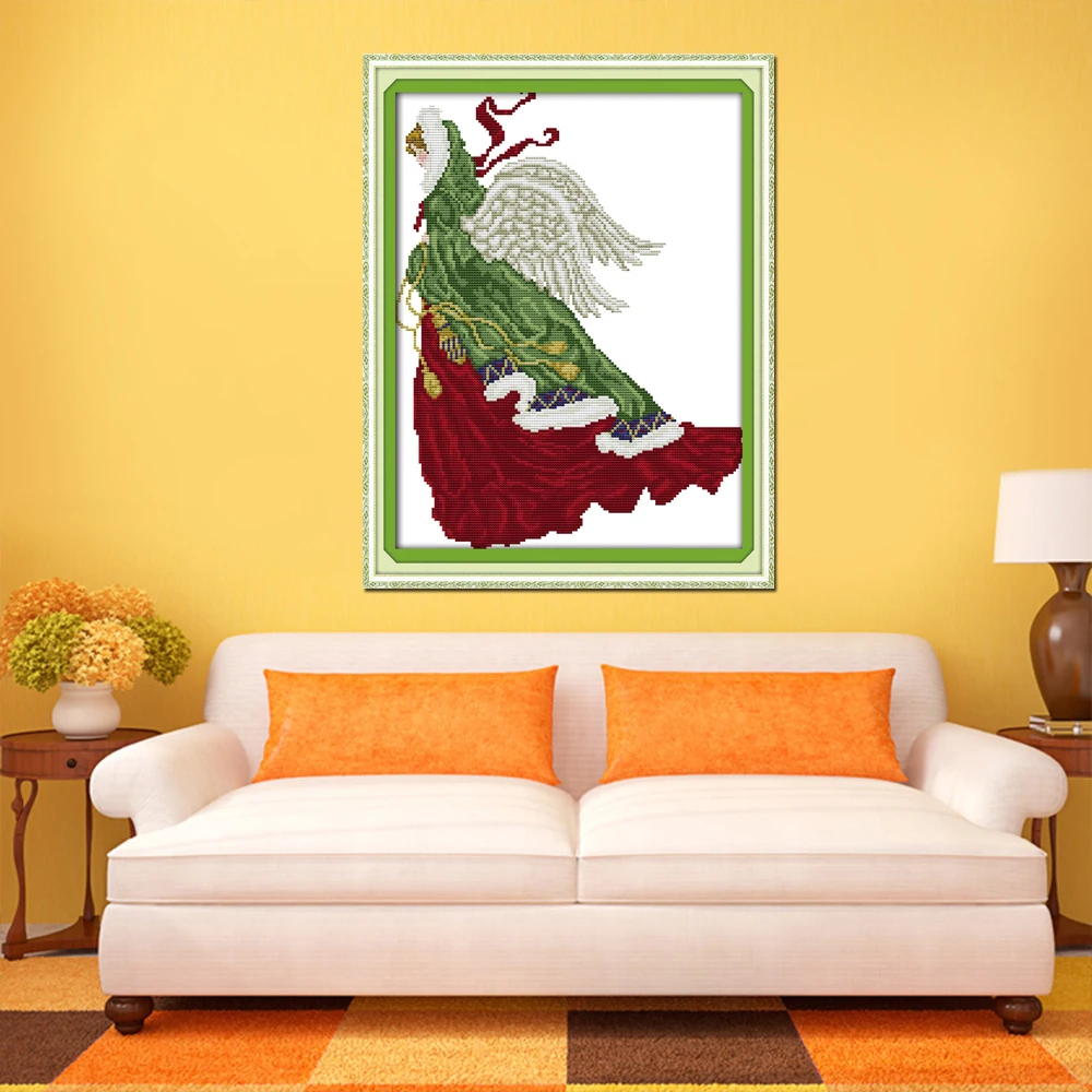 Joy sunday figure style The spring angel cross stitch and country crafts for stamped easy embroidery | Дом и сад