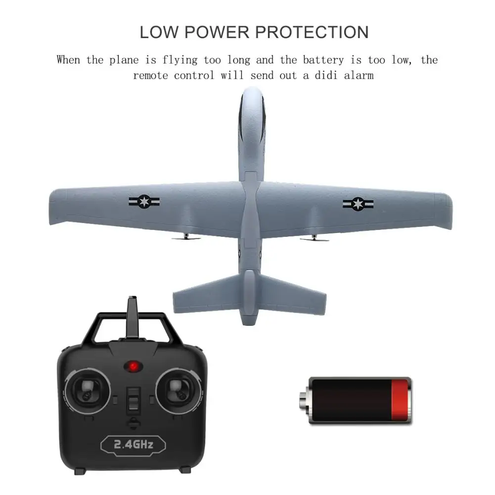 Z51 Predator 2 4G 2CH 660 мм размах крыльев пульт дистанционного управления RC самолет