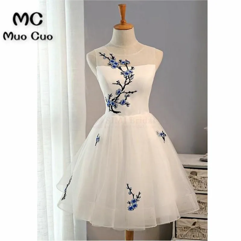 Винтажное бальное платье 2019 для встречи выпускников белое выпускное короткие