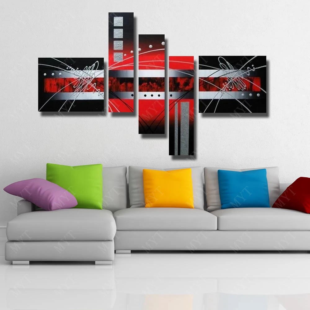 Free shipping wall canvas art oil painting large size by hand painted abstract paintings for wholesale | Дом и сад