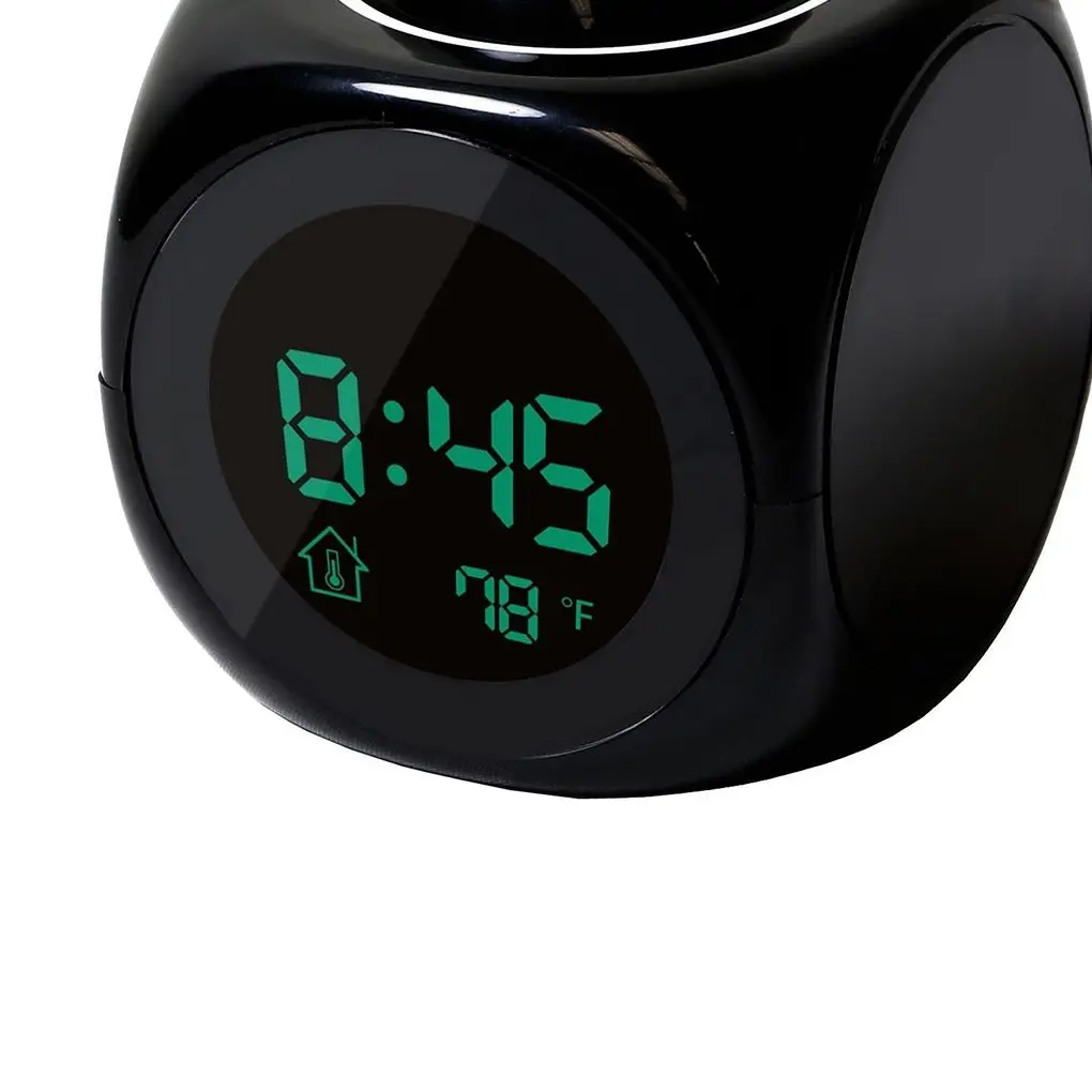 

Home Projecting Alarm Clock Large Display Time Date Temperature Projector Digital Colorful Backlight Table Clock