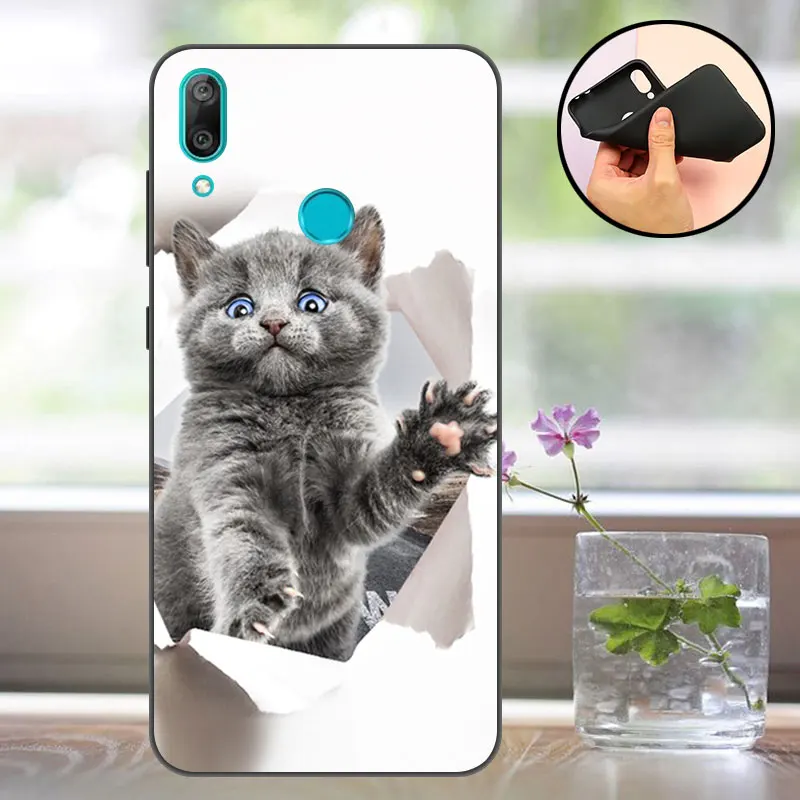 Coque huawei Y6 2019 силиконовый чехол мягкий для телефона MRD LX1 LX1F премьер профессионал