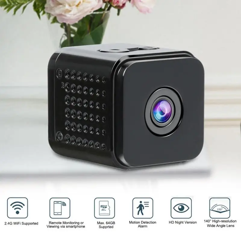 HD 1080P Mini Wifi IP Camera Night Vision Wireless Remote Recording Video Voice Work while charging Micro Camcorder Car Sport DV |