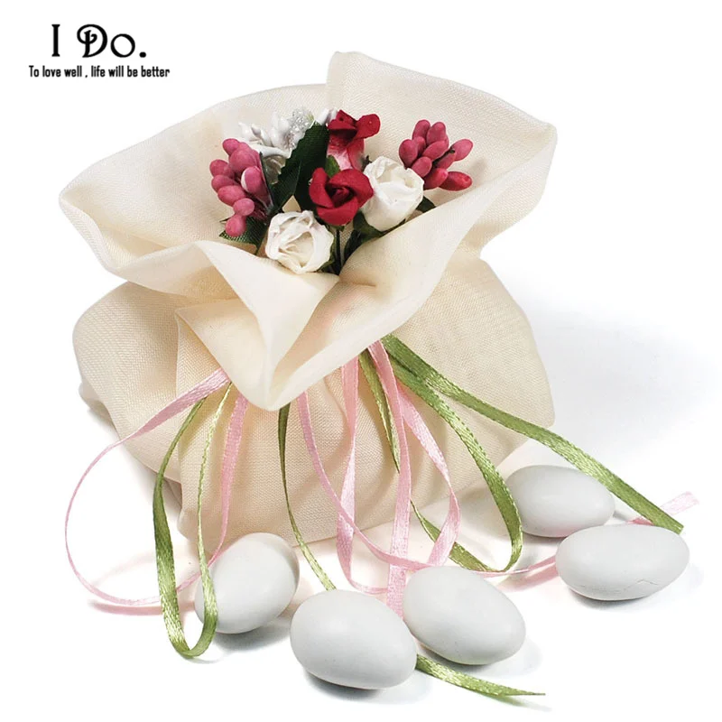 Бесплатная доставка 10 шт. свадебные сумочки Свадебная коробка для конфет Lembrancinhas