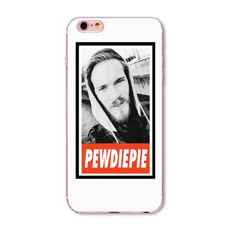 Youtube pewdiepie чехол для iPhone X XS Max XR 8 SamsungS7 S8 S9 силиконовые Felix арвид УНЧ Kjellberg |