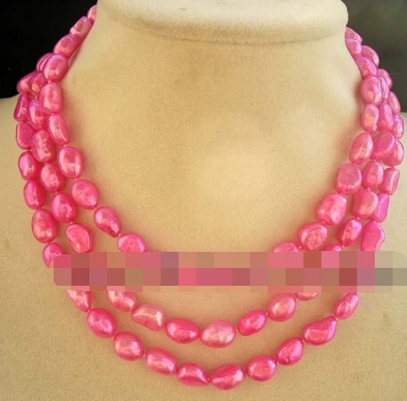 ~~ 11.22 пресноводный жемчуг темно-розовые барокко ожерелье 45 &quot скидка 35% |