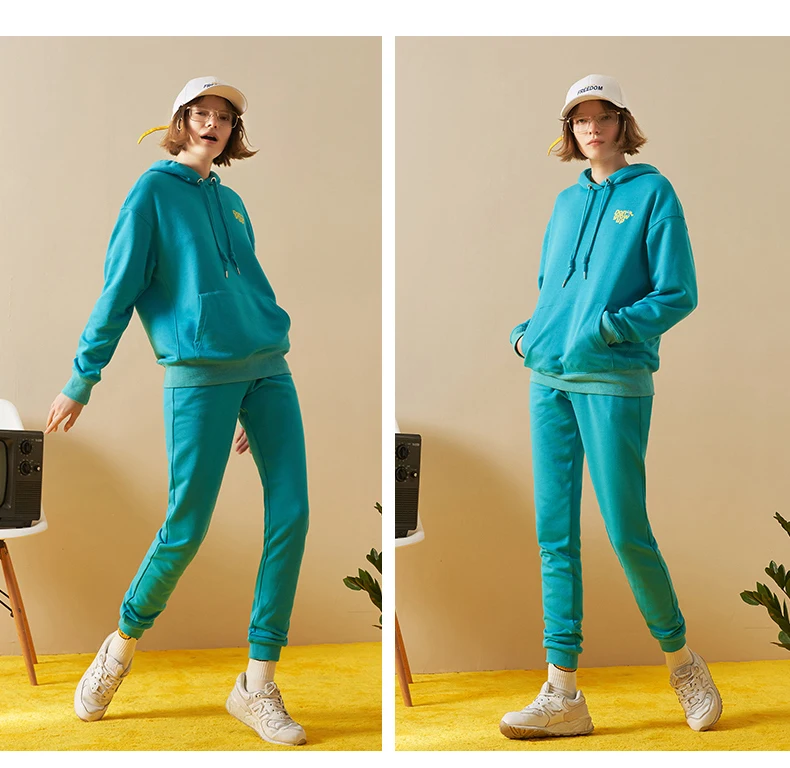 Toyouth Для женщин осень штаны длинные брюки Mujer Pantalones дамы костюм плавки Harajuku упругие талии брюки - Цвет: Ocean blue