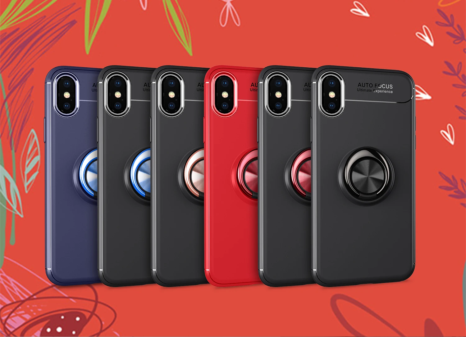 Чехол для Apple iphone X мягкий силиконовый чехол телефона невидимый кронштейн
