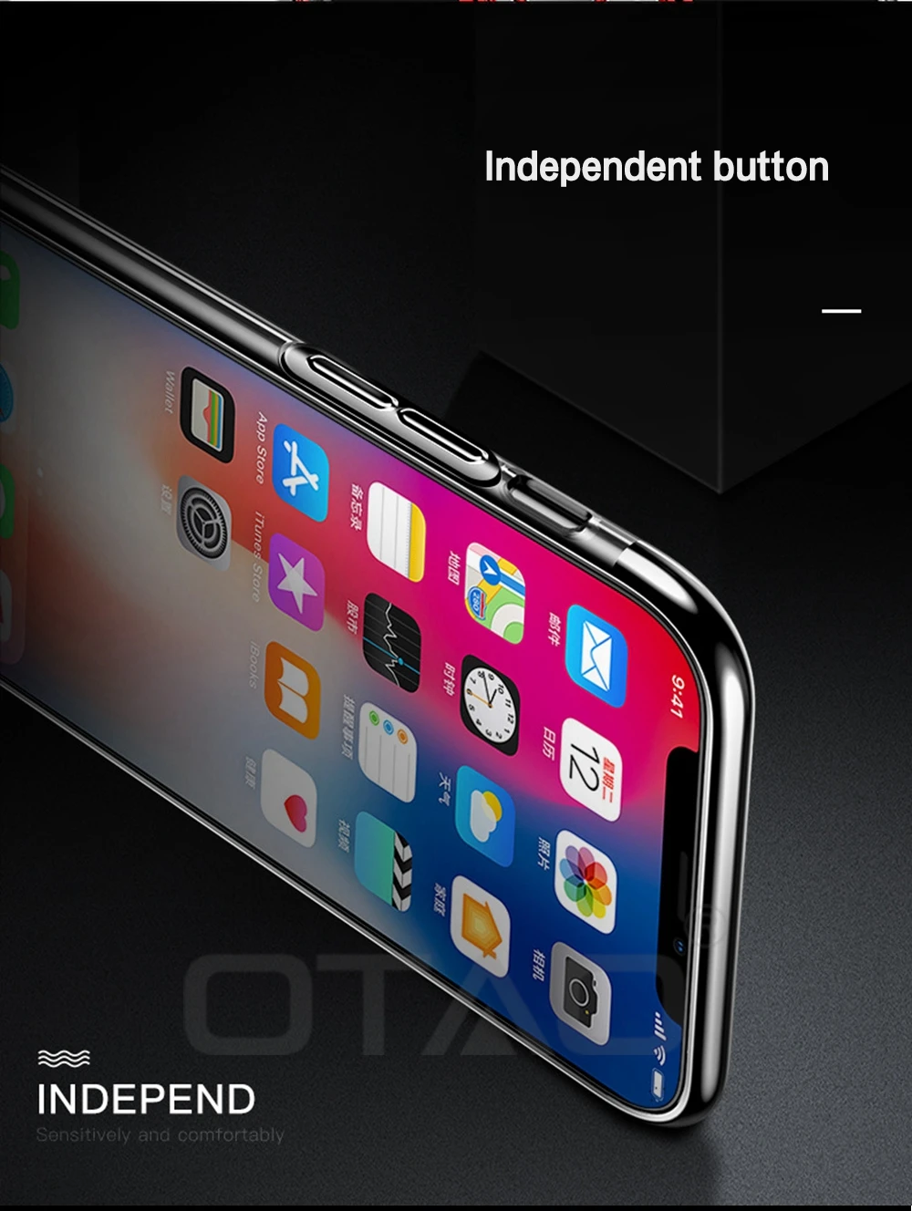 OTAO ультра тонкий прозрачный чехол для телефона для iPhone XS MAX XR X 8 7 6 6S Plus автомобильный Магнитный чехол s чехол с держателем-кольцом для пальца Coque