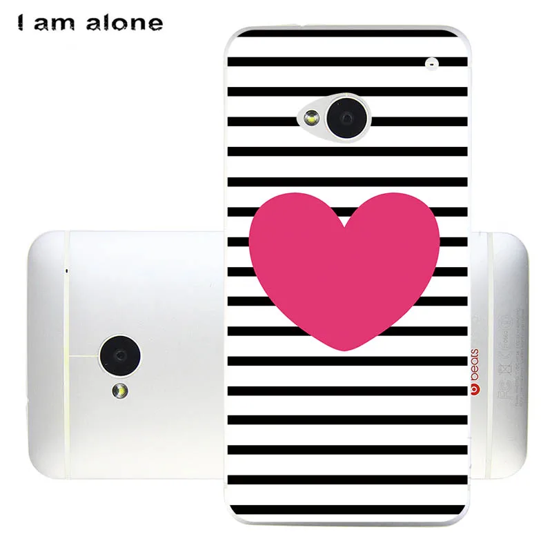 Soft TPU HH63 Чехлы для телефона I am alone для htc One M7 802d 4,7 дюймов, мягкий чехол для мобильного телефона из ТПУ, Модные цветные сумки для htc One M7 802d - Цвет: Soft TPU HH63