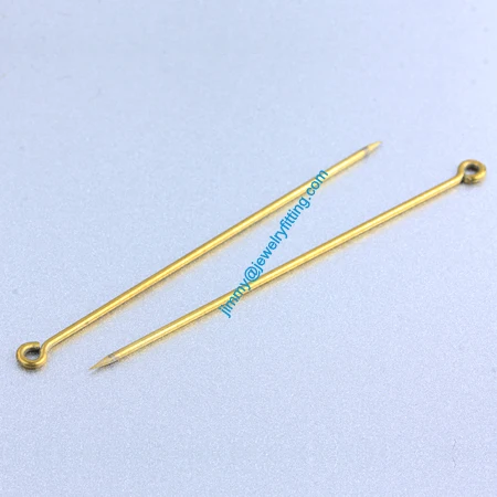 Jewelry Making findings Eye Pins  Brass Pins biting;Scarf Pins findings 1*57mm