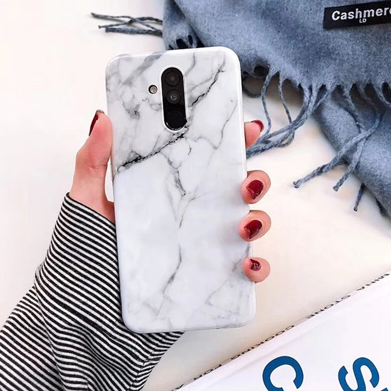 OLLIVAN Новый мраморный ТПУ чехол для huawei mate 20 Lite P20 Pro Чехол Радужный камень Мягкий