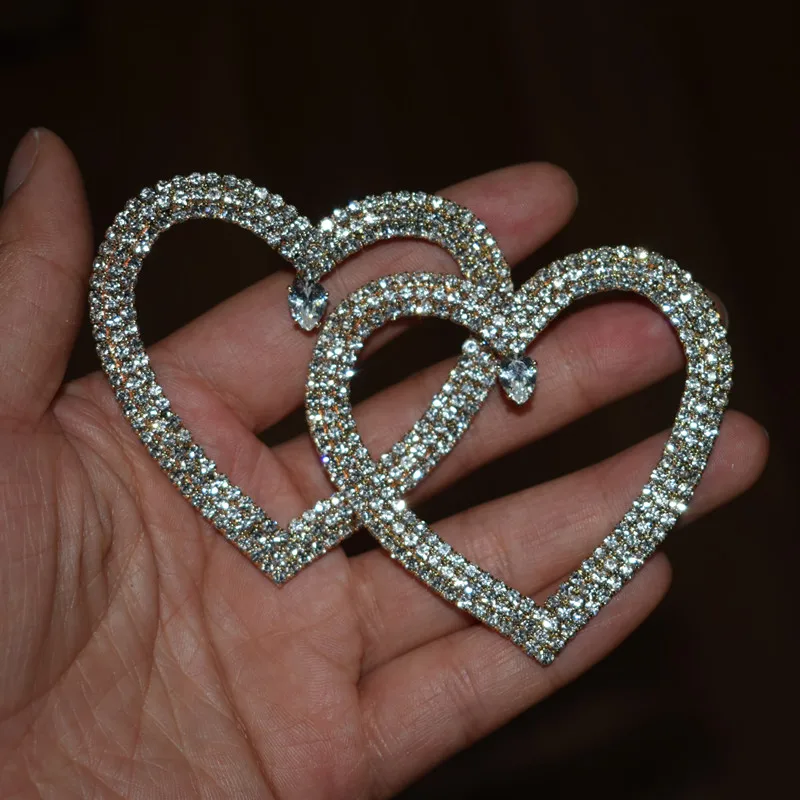 Женские серьги гвоздики с подвесками в виде сердца|Серьги-гвоздики| |