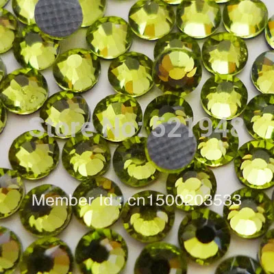 Стразы с горячей фиксацией класса AAA SS10 (2 7 ~ 2 9 мм) Olivine DMC 1440 шт. утюгом Бесплатная