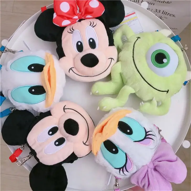 Дамские милые плюшевые сумочки Disney с Микки Маусом Дональд Даком мессенджер