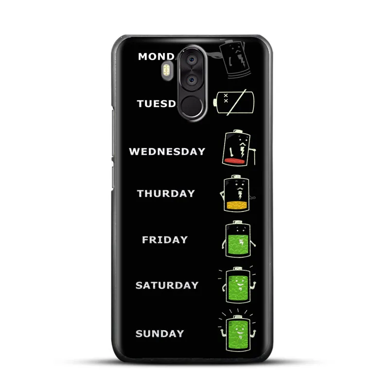 Patterned Cases Oukitel K6 Case Hard Plastic For Fundas Moblie phone 6.0&quot Covers Black Back Cover |