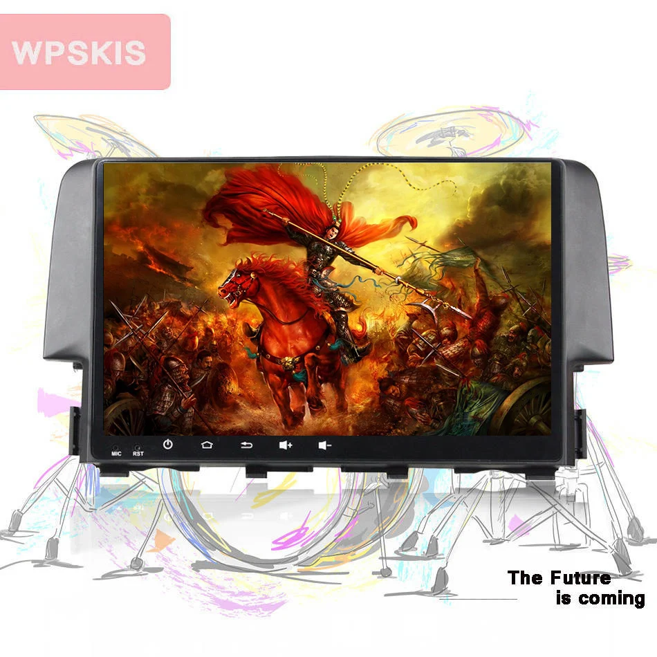 9 &quotAndroid 10 0 автомобильный dvd магнитофон для honda civic 2016 2017 2018 автомобильное радио gps