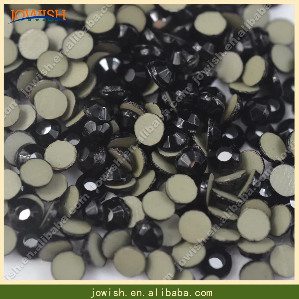Корейские струйные черные стразы от SS6 до SS30 термоклейкие перевязки свинцовые