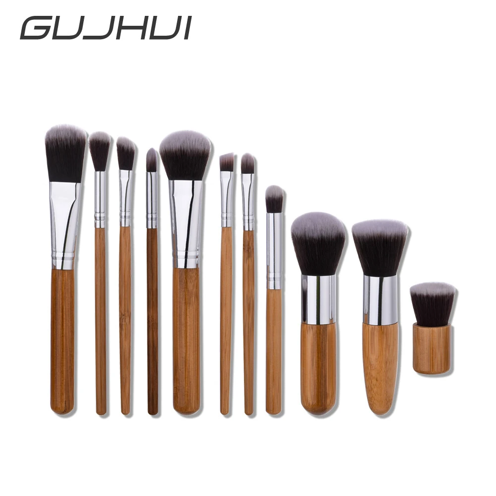 11Pcs Blending Pencil Foundation Eye Sshadow Makeup Brushes Eyeliner Brush | Красота и здоровье