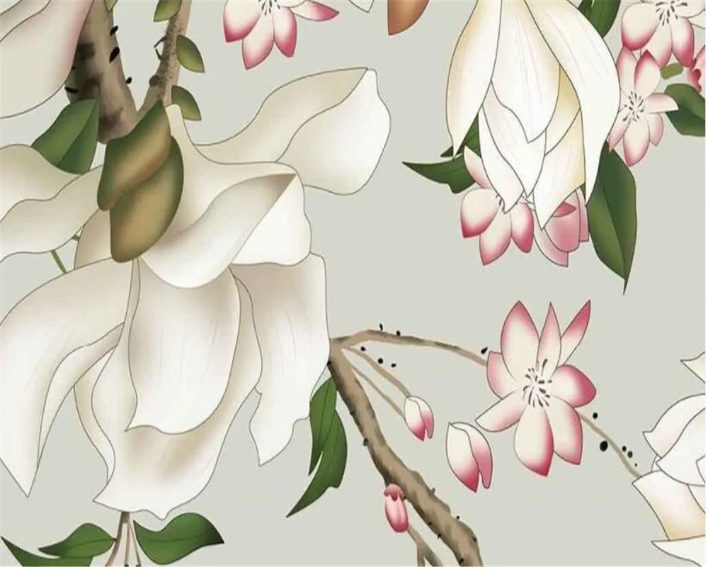 3D обои beibehang современное украшение для дома ручная роспись абстрактные цветы