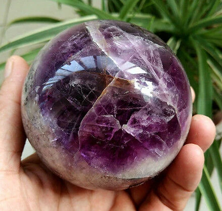 

Natural Fluorite Quartz Crystal Sphere Ball Healing