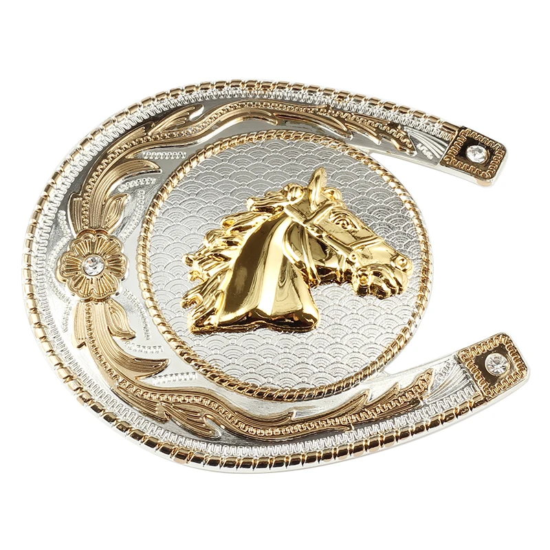 Конного спорта золотой пояс с изображением лошади пряжкой декоративный Рисунок