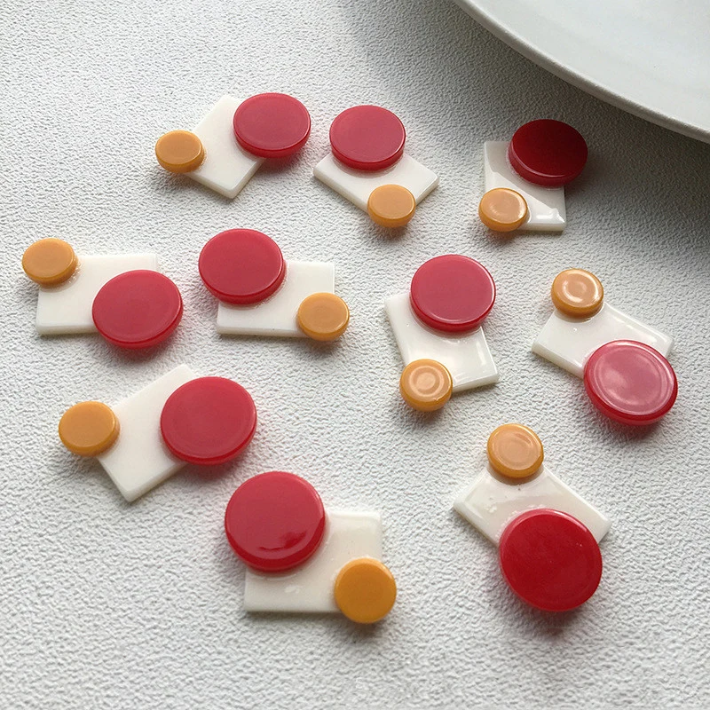 3 шт. трендовые серьги-гвоздики из бисера акриловые подвески ювелирное изделие