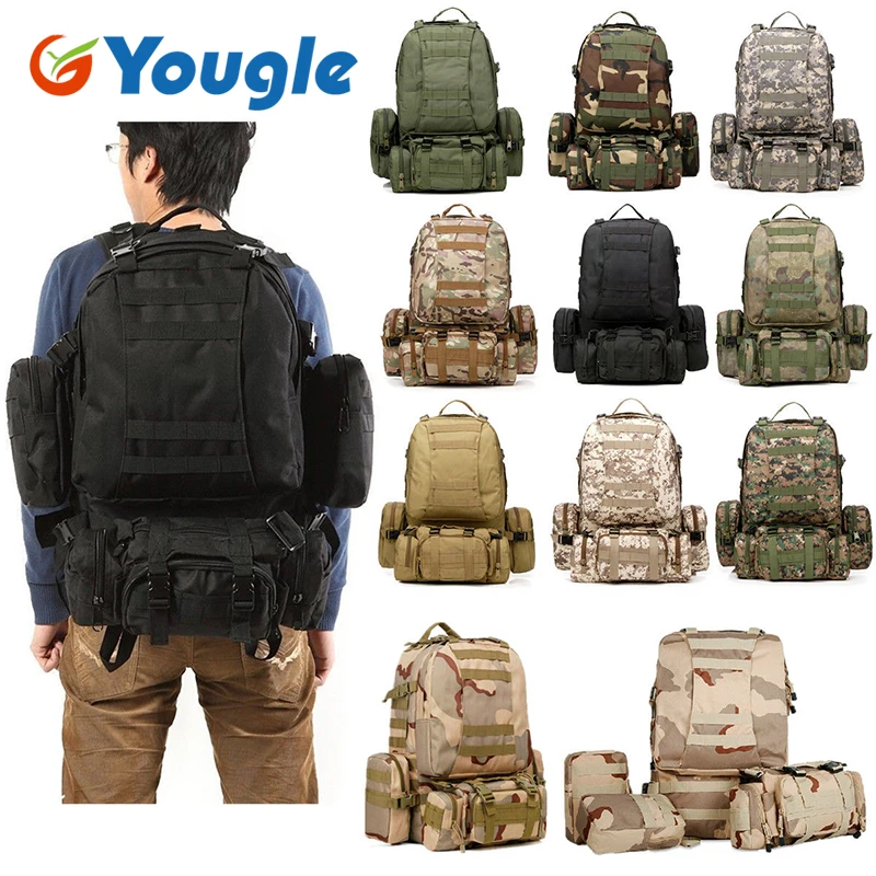 Портативные тактические военные рюкзаки YOUGLE объемом 50 л рюкзак сумка для