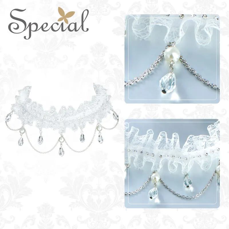 Специальные марки Мода колье Ожерелья и Подвески Романтический Кружева Макси