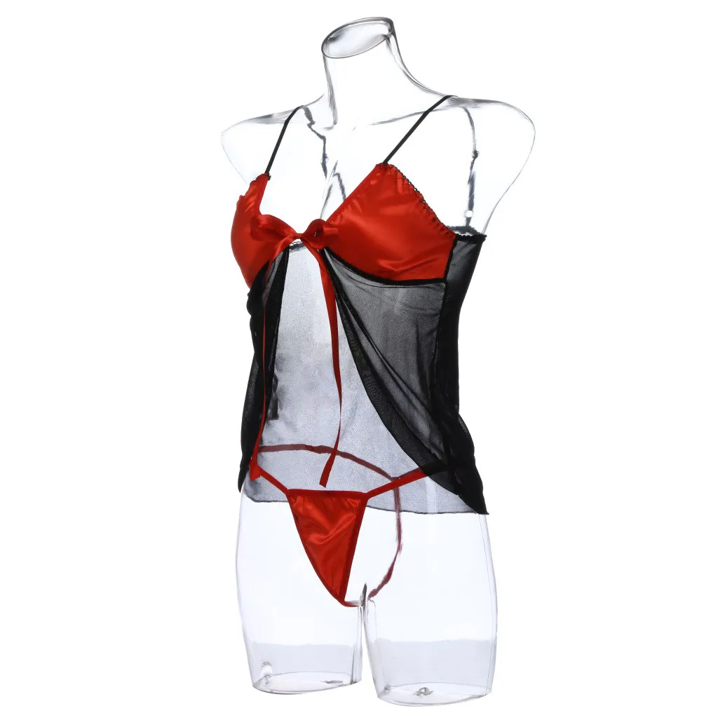 2 шт. женское нижнее белье мини платье соблазнительное комбинезоны с открытой