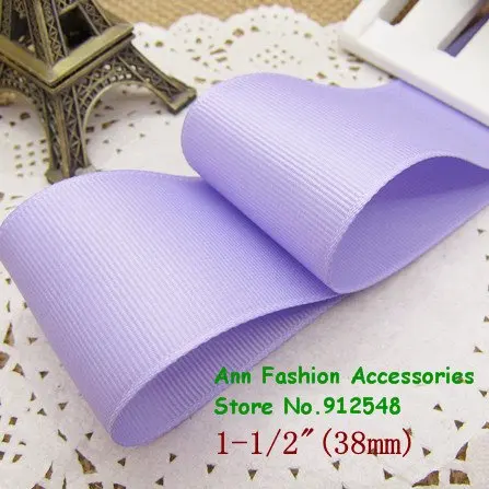 

Free shipping 1-1/2'' /38mm Violet solid color grosgrain ribbon,lwd008