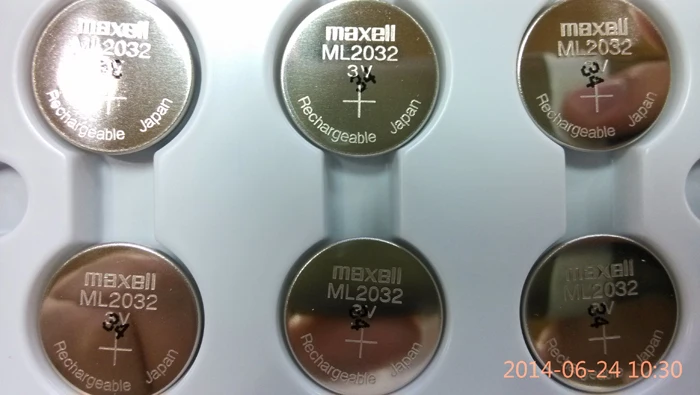 10 шт./лот Новый Оригинальный Maxell ML2032 3 в перезаряжаемая литиевая батарея