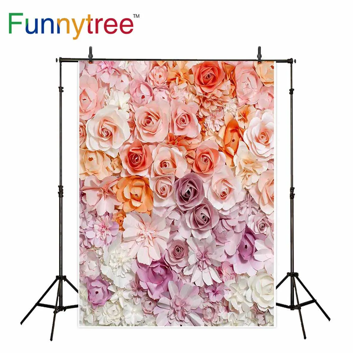 Funnytree фон для фотостудии цветок оригами красочный свадебный Профессиональный