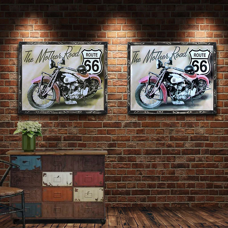 Route 66 металлическая пластина с винтажным рисунком оловянные знаки настенные плакаты Наклейки пластины живопись бар клуб паб домашний декор настенные 1001(905