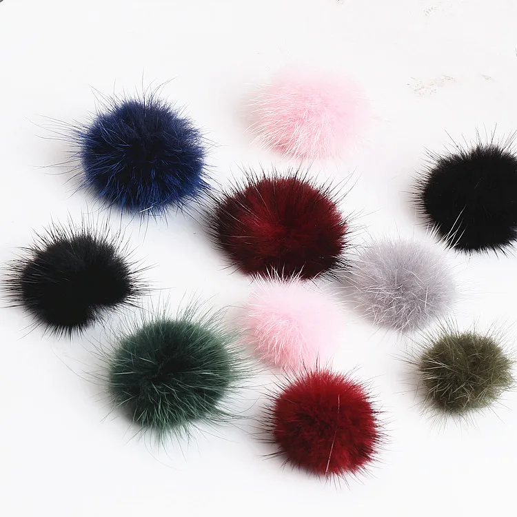 

DIY handmade jewelry accessories Earring Pendant Earrings Earrings mink hair material pendant Qiu dongkuan