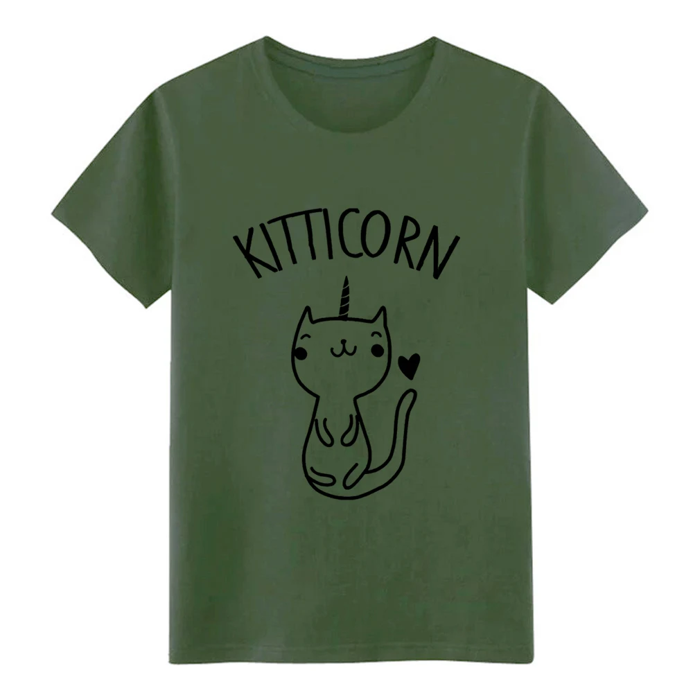 Подарок с котом идея kitticorn kitty котенок футболка для мужчин и женщин Мужская