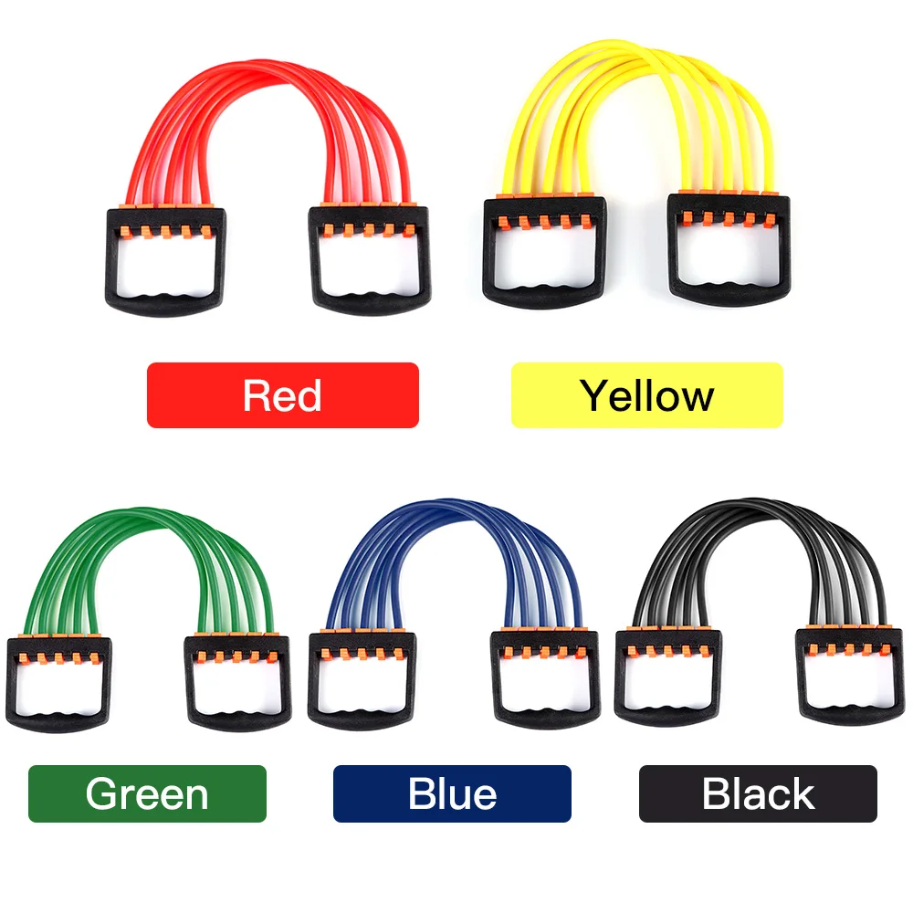 Регулируемый 5 трубок для фитнеса эластичный трос портативное устройство