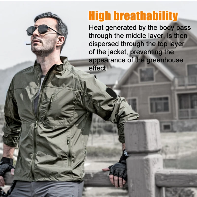 FREE SOLDIER куртка повседневная для города без капюшона с воротником в стиле милитари