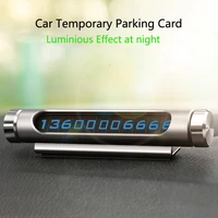 car temporary parking card rotatable telephone number plate magnetic adsorption design car styling